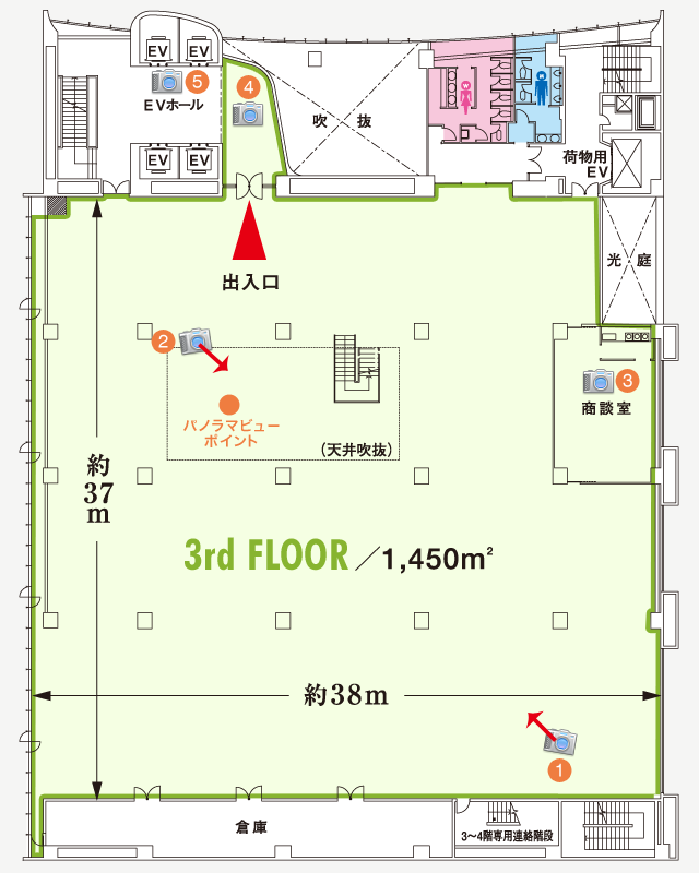 3階展示場全室　平面図