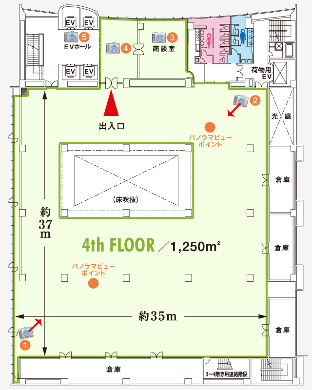 4階展示場全室　平面図