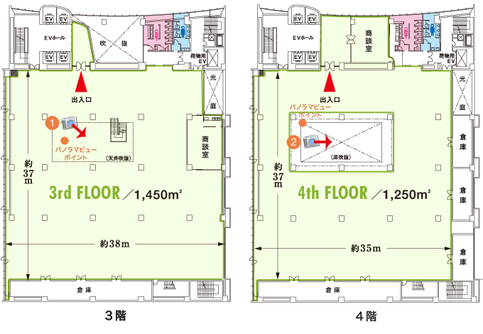 全展示場　平面図